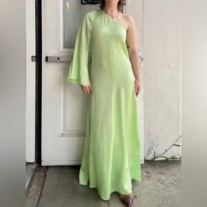Pre-Loved Lime Green Forte Forte One Arm Dress *Tags Still On